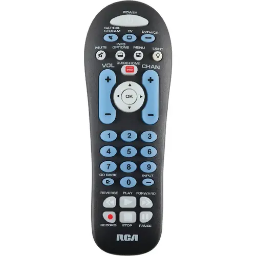 3-Device Universal Black Remote Control