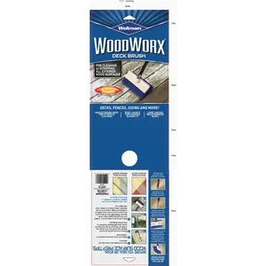 Wolman 14506 Wood Worx Deck Brush with 5 Ft. Handle