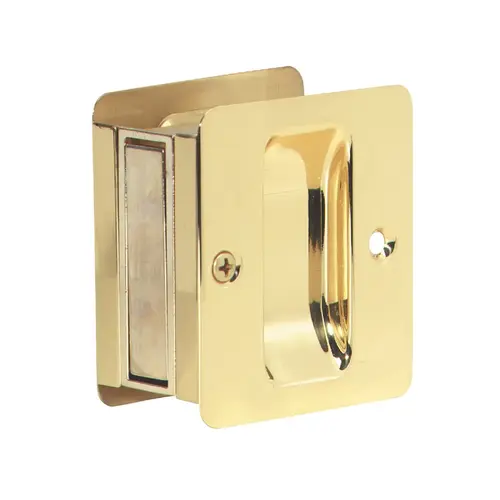 Passage Polished Brass Pocket Door Pull