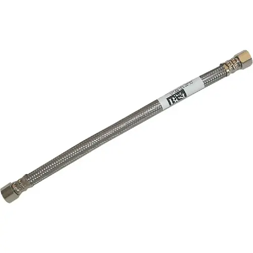 8 In. C x 3/8 In. C x 12 In. L. Braided Stainless Steel Faucet Supply Line 8 In. C x 3/8 In. C x 12 In. L. Braided Stainless Steel Faucet Supply Line