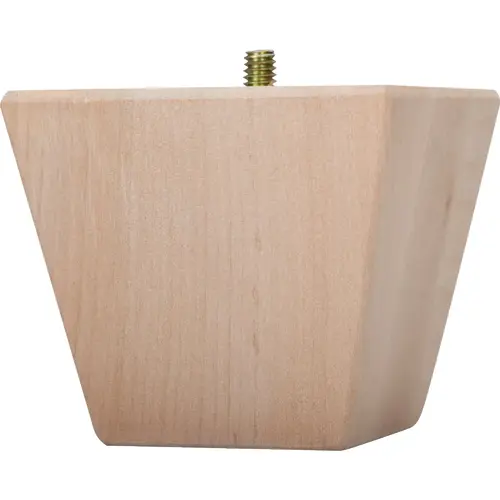 3-1/2 In. x 3 In. Contemporary Hardwood Bun Foot Brown 3-1/2 In. x 3 In. Contemporary Hardwood Bun Foot Brown