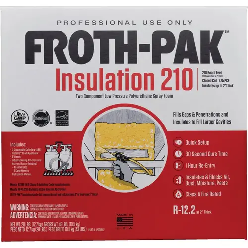 210 Two-Component Polyurethane Foam Insulation Kit Cream