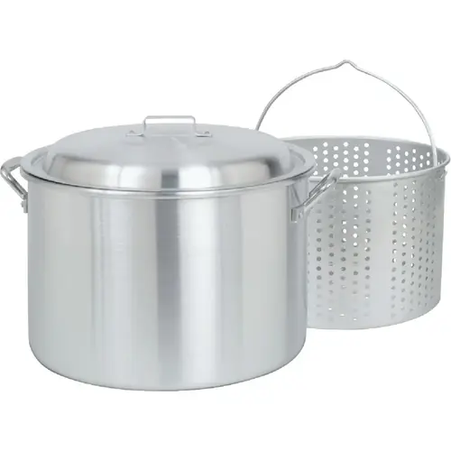 20 Qt. Aluminum Stockpot Silver