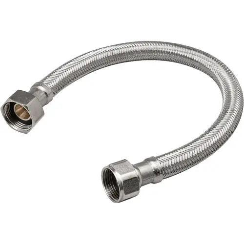 3/4 In. FIP x 5/8 In. COMP x 18 In. Braided Stainless Steel Water Heater Connector 3/4 In. FIP x 5/8 In. COMP x 18 In. Braided Stainless Steel Water Heater Connector