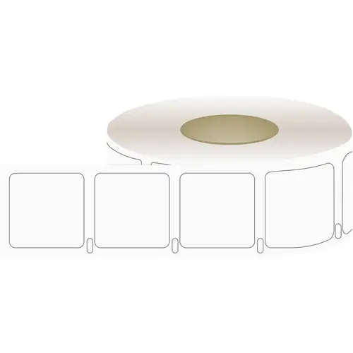 1 In. x 1 In. White Dymo Blank Label