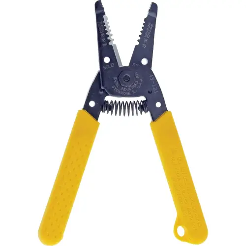 T -Stripper, 6 in L, 16 AWG to 26 AWG, Yellow Handle
