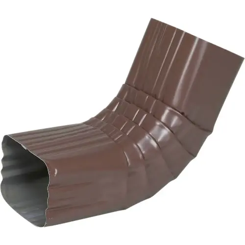 3 x 4 In. Aluminum Brown Front Downspout Elbow