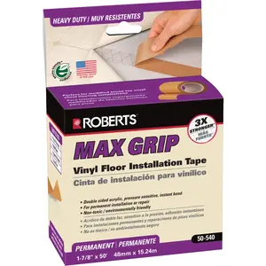 Roberts 50-540 Max Grip 1-7/8 In. W x 50 Ft. L Vinyl Floor Installation Tape