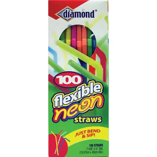 Flexible Neon Straw (100-Count) Flexible Neon Straw (100-Count)