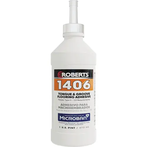 1406 Tongue & Groove Flooring Adhesive, 1 Pt. Clear