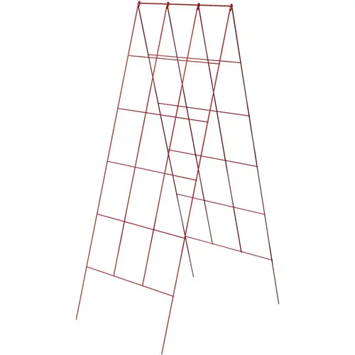 48 In. H. Red Heavy-Duty Wire A-Frame Plant Support