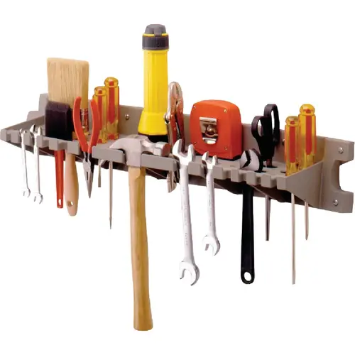 24 In. Hand Tool Rack Organizer Gray 24 In. Hand Tool Rack Organizer Gray