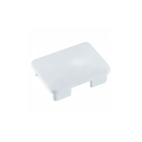 Mill Aluminum Rectangular AWS Post Cap for 180 Degree Center or End Post