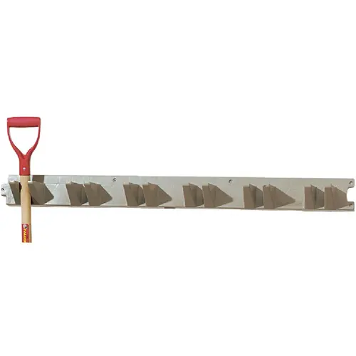 48 In.Tool Hanger Long Handle Tool Rack Taupe 48 In.Tool Hanger Long Handle Tool Rack Taupe