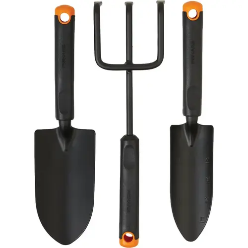 Garden Tool Set 12" Steel Black/Orange Garden Tool Set 12" Steel Black/Orange
