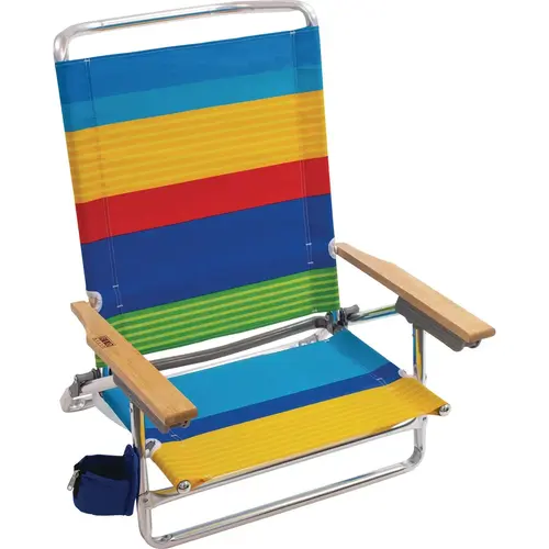 5-Position Aluminum Lay Flat Beach Chair 5-Position Aluminum Lay Flat Beach Chair
