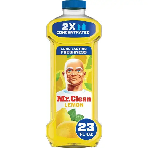 Cleaner, 23 oz Bottle, Liquid, Summer Citrus, Yellow