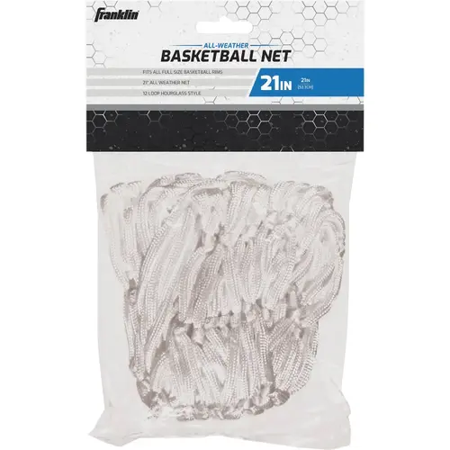 Hourglass White All Weather Basketball Net Hourglass White All Weather Basketball Net