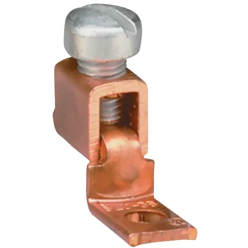 Gardner Bender #14 to #10 STR, #14 to #6 SOL Copper Mechanical Lug Terminal - pack of 2 Gardner Bender #14 to #10 STR, #14 to #6 SOL Copper Mechanical Lug Terminal - pack of 2