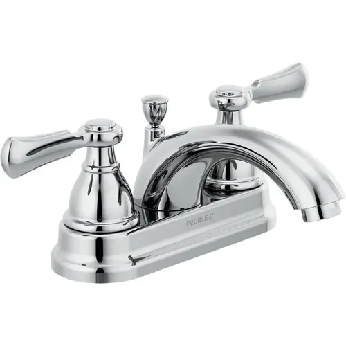Elmhurst Chrome 2-Handle Lever 4 In. Centerset Teapot Spout Bathroom Faucet Elmhurst Chrome 2-Handle Lever 4 In. Centerset Teapot Spout Bathroom Faucet