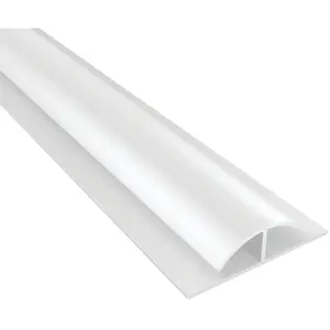 ACP 915-00 Bath & Kitchen 1/8 In. x 8 Ft. White PVC Divider Wall Paneling Molding