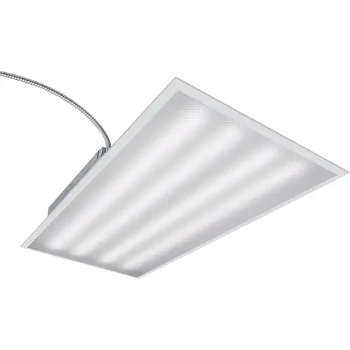 2 Ft. x 4 Ft. LED Prismatic Panel Ceiling Light Fixture White