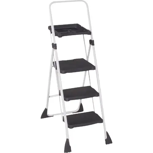 TriStepPlus Tubular Steel Platform Ladder with 225 Lb. Load Capacity Type II Ladder Rating