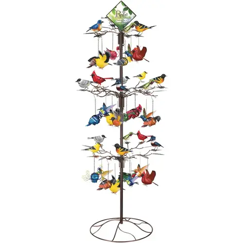 Metal & Glass Bird Ornament - pack of 88 Metal & Glass Bird Ornament - pack of 88