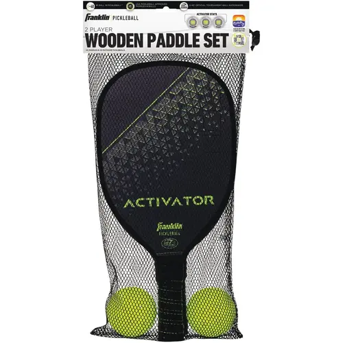 Activator Wooden Pickleball Paddle & Ball Set (4-Piece) Activator Wooden Pickleball Paddle & Ball Set (4-Piece)