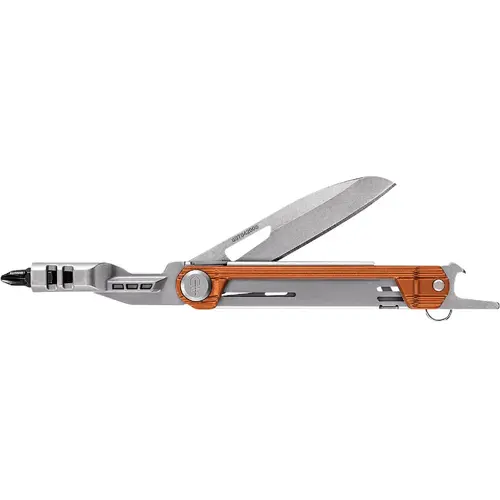 2-1/2 In. Blade L. Armbar Slim Drive Pocket Knife Silver/Burnt Orange 2-1/2 In. Blade L. Armbar Slim Drive Pocket Knife Silver/Burnt Orange
