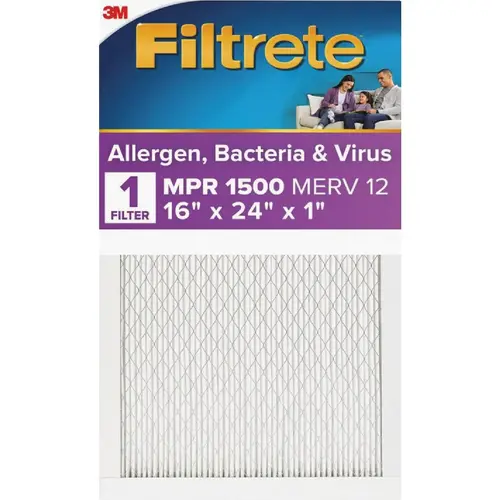 High Performance Air Filter 1500 MPR, 16 In. x 24 In. x 1 In.