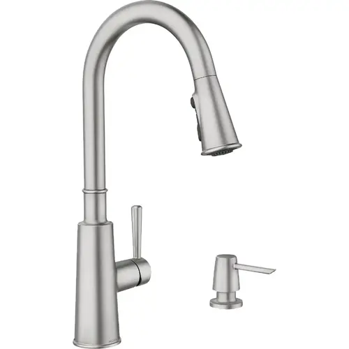 Fenn 1-Handle Pull-Down Kitchen Faucet, Stainless Steel Fenn 1-Handle Pull-Down Kitchen Faucet, Stainless Steel