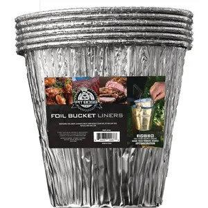 Pit Boss 67292 6 In. Grease Bucket Foil Liners - pack of 6