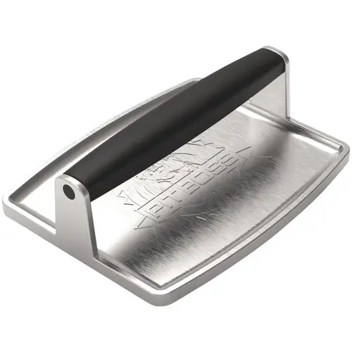 8 In. W. x 15 In. L. Cast Iron Griddle Press Silver 8 In. W. x 15 In. L. Cast Iron Griddle Press Silver