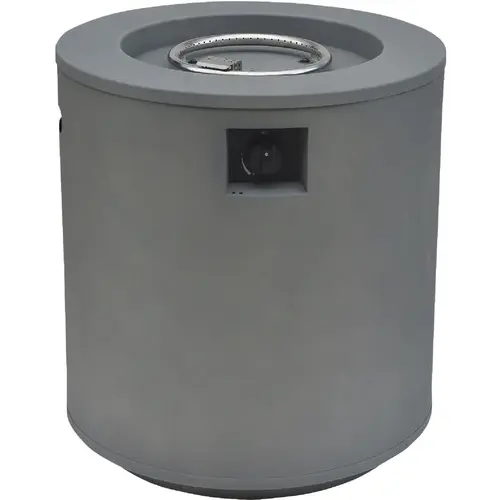 Acero 25 In. H. x 23 In. Dia. 50,000 BTU Round Propane Fire Column Gray