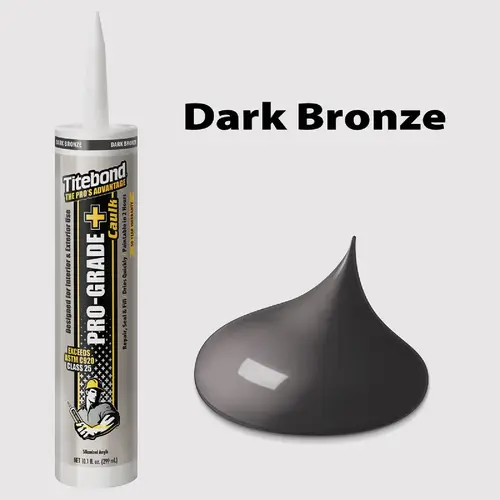 Pro-Grade Plus 10.1 Oz. Silicone Caulk, Dark Bronze Pro-Grade Plus 10.1 Oz. Silicone Caulk, Dark Bronze