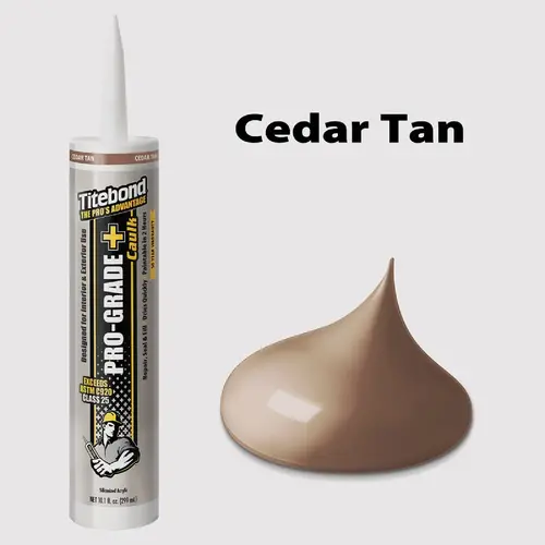 Pro-Grade Plus 10.1 Oz. Silicone Caulk, Cedar Tan Pro-Grade Plus 10.1 Oz. Silicone Caulk, Cedar Tan