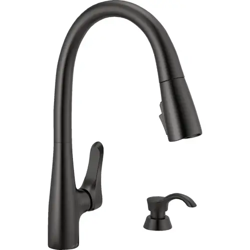 Dunsley 1-Handle Pull-Down Kitchen Faucet, Matte Black Dunsley 1-Handle Pull-Down Kitchen Faucet, Matte Black