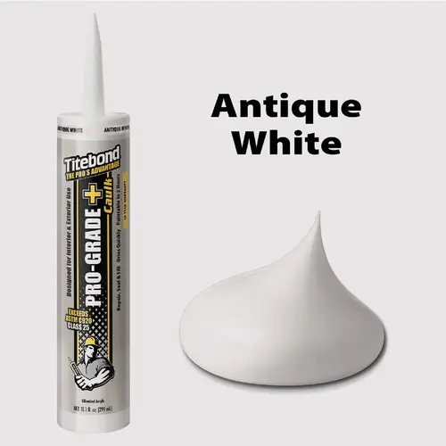 Pro-Grade Plus 10.1 Oz. Silicone Caulk, Antique White