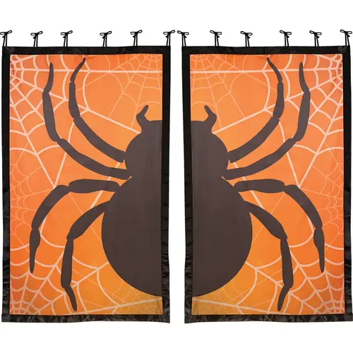 Shadow Scapes Black Spider Window Shade (Set of 2)