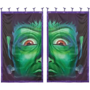 EVERGREEN 13WSP11050 Shadow Scapes Monster Window Shade (Set of 2)