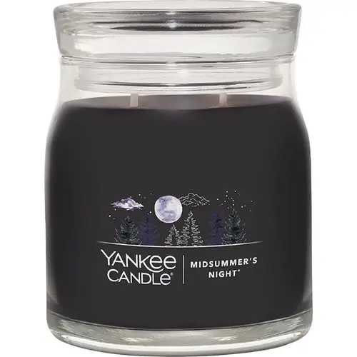 13 Oz. MidSummer's Night Medium Jar Candle Black