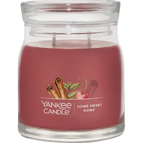 13 Oz. Home Sweet Home Medium Jar Candle Pink