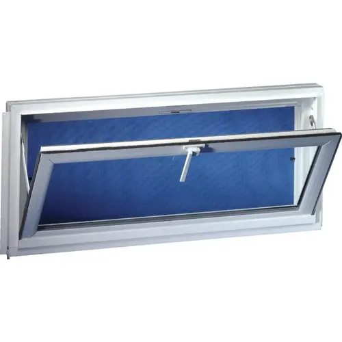 Competitor 31.875 In. W. x 23.5 In. H. White Vinyl Hopper Basement Window