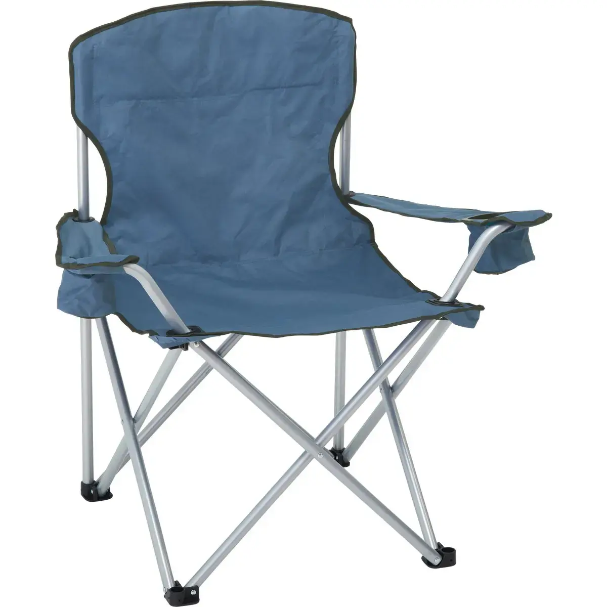 Rio Brands Steel Blue Polyester Heavy-Duty Oversized Quad Chair QC500-456PDQ4