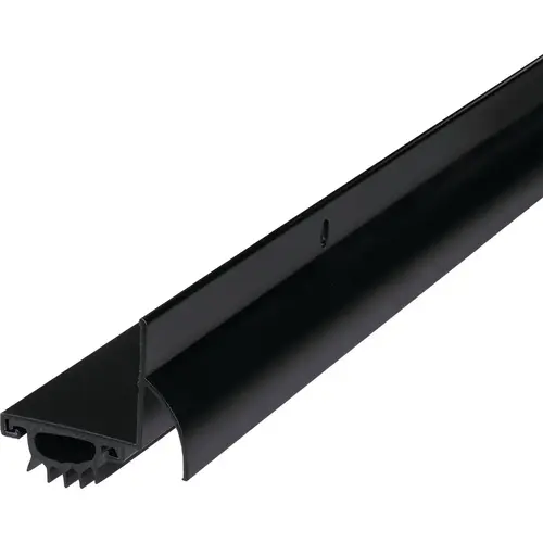 Building Products 1.75 In. W. x 1.625 In. H. x 36 In. L. Aluminum Black Door Bottom Building Products 1.75 In. W. x 1.625 In. H. x 36 In. L. Aluminum Black Door Bottom
