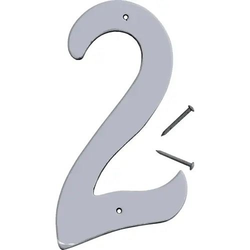 Hy-Ko 4 In. Satin Nickel Number 2 Silver Hy-Ko 4 In. Satin Nickel Number 2 Silver