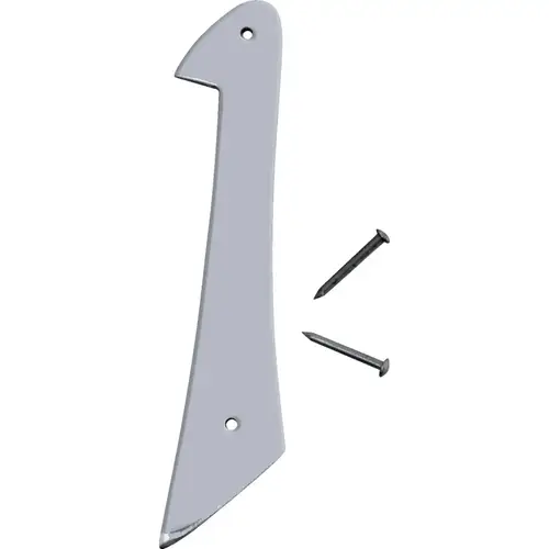 Hy-Ko 4 In. Satin Nickel Number 1 Silver