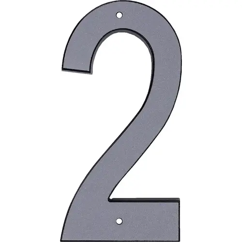 Hy-Ko 4 In. Reflective Plastic Number 2 Silver