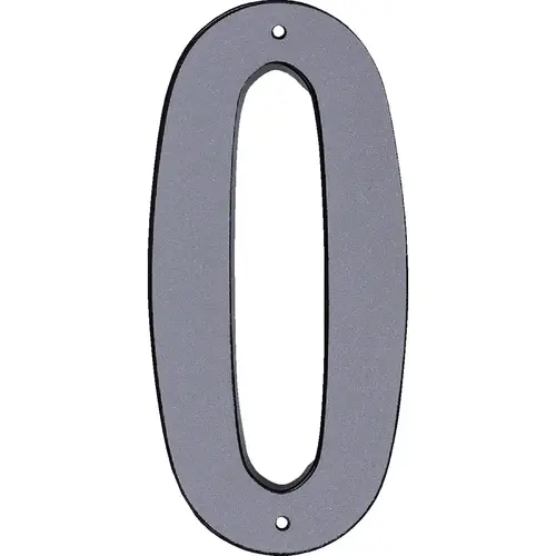 Hy-Ko 4 In. Reflective Plastic Number 0 Silver Hy-Ko 4 In. Reflective Plastic Number 0 Silver
